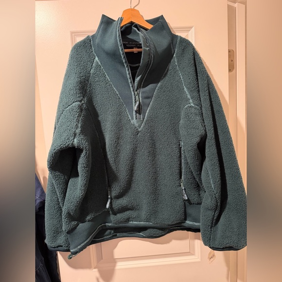 FP Movement by Free People Dark Green Zip-Up Fleece 🔥Size XL - Picture 2 of 6